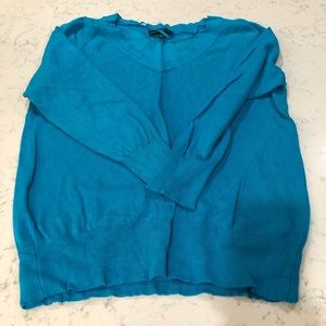 Turquoise v-neck sweater